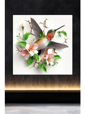 Lucena Metal Tablo Duvardaki Delik Koleksiyonu - Sinek Kuşu 1