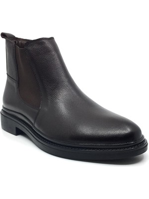 Taşpınar Ayakkabı Taşpınar %100 Hakiki Deri Erkek Günlük Kışlık Kauçuk Kaymaz Taban Rahat Çift Lastikli Klasik Bot 40-44