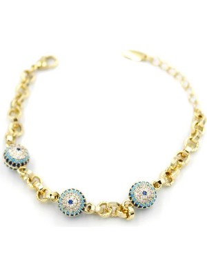 Royaleks Nazarlı Xuping Vip Bileklik - 14K Altın