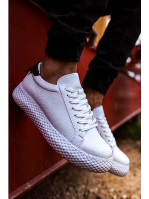 Nil Avm CH107  Cbt Felibord Erkek Ayakkabı Beyaz / Hakı