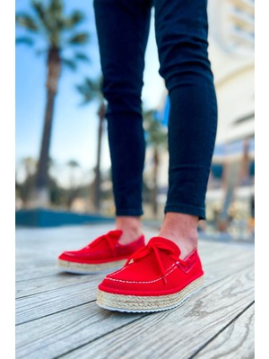 Nil Avm CH311  Espadril Erkek Ayakkabı Kırmızı