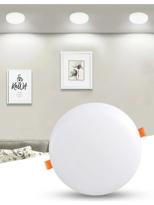 24 Watt Delik Çapı Ayarlanabilir Sıvaaltı 6500K Beyaz Işık LED Panel, Çok Kaliteli LED Spot Lamba