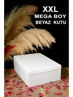 Adenz Hediye Kutusu Beyaz Bohça Nişan Çeyiz Söz Düğün Xxl Mega Boyut