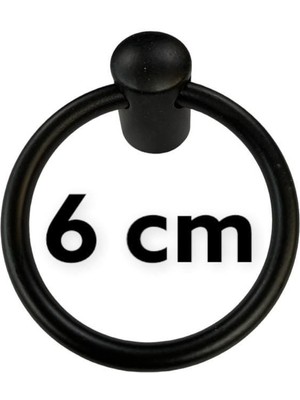 Damla Sarkaç Siyah Uzun Halka