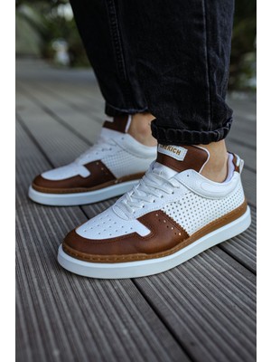 Nil Avm CH201  Cbt Hercules Erkek Ayakkabı Taba/beyaz