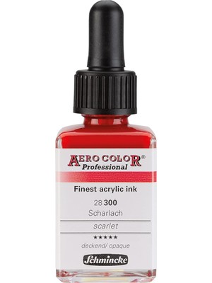 Aero Professional Akrilik Mürekkebi 28 ml 300 Scarlet