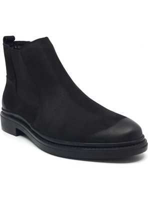 Taşpınar Ayakkabı Taşpınar %100 Hakiki Deri Erkek Günlük Kışlık Kauçuk Kaymaz Taban Rahat Çift Lastikli Klasik Bot 40-44