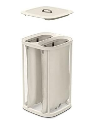 Tota Çamaşır Ayırma Sepeti, Ekru, 60 L