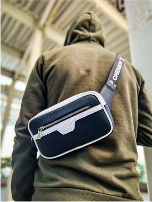 Nil Avm CH101  Poani Tablet Erkek Çanta Sıyah/beyaz