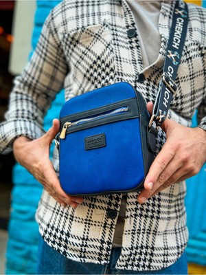 Nil Avm CH102  Stealht Kare Erkek Çanta Sıyah/mavı