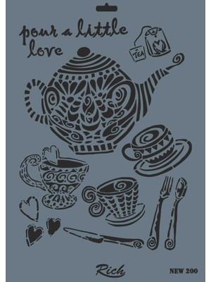 Pazarcan Rich New Seri N-200 Stencil 35X25 cm