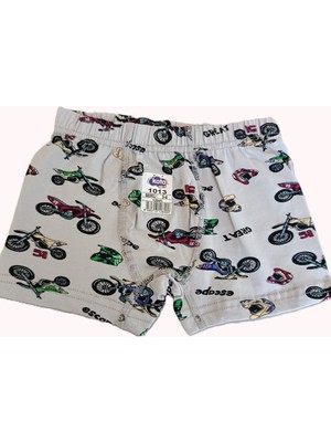 Bulut Anne ve Çocuk Erkek Çocuk %95 Pamuklu Tekli Boxer Renkli ve Desenli