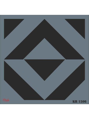 Pazarcan Rich Kr 1506 Fayans Stencil 30X30 cm