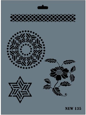 Pazarcan Rich New Seri N-135 Stencil 35X25 cm