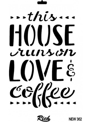 Pazarcan Rich New Seri N-362 Stencil 35X25 cm