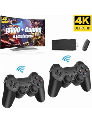 Pazarcan Retro Game Stick Çift Kol Kablosuz Atari Oyun Konsolu 2.4g Uyumlu