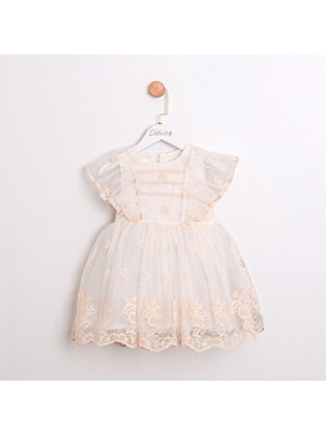 ministok Madelıne Tül Detaylı Kız Elbise