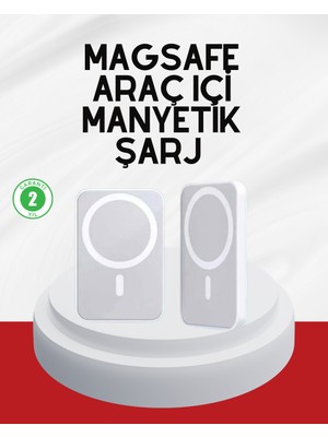 Pazarcan Şık Tasarımlı Magsafe Araç Telefon Tutucu Type-C Girişli