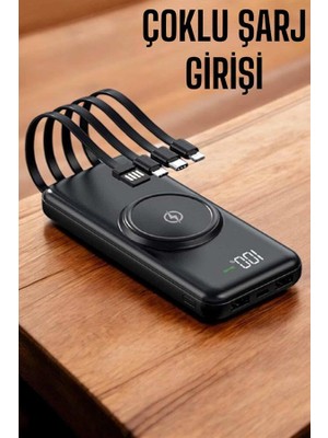 Pazarcan Powerbank Taşınabilir 10.000 Mah Hızlı Şarj Dijital Göstergeli
