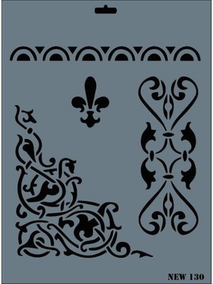 Pazarcan Rich New Seri N-130 Stencil 35X25 cm