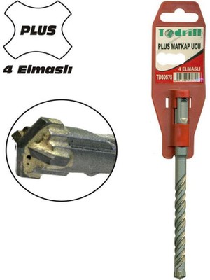 Pazarcan Todrill TD50619 20X460 Sds Plus 4 Elmaslı Matkap Ucu