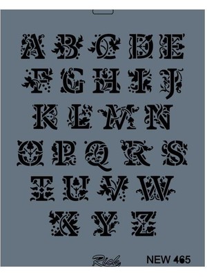 Pazarcan Rich New Seri N-465 Stencil 35X25 cm