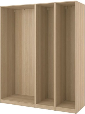 Gardırop Iskeleti, Ağartılmış Meşe Görünümlü, 200X58X236 cm