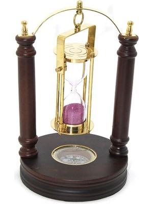 Jet Sepet Pirinç Kum Saati ve Pusula