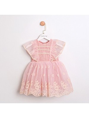 ministok Madelıne Tül Detaylı Kız Elbise