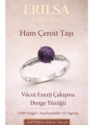 Erilsa Sertifikalı Vücut Enerji Çakışma Denge Yüzüğü – Ham Çeroit Ayarlamalı Ince Akrep Kova Oğlak Burcu