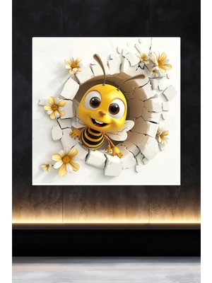 Lucena Metal Tablo Duvardaki Delik Koleksiyonu - Arı 6