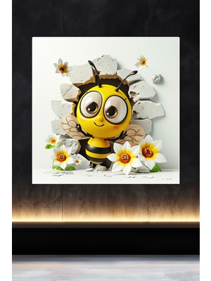 Lucena Metal Tablo Duvardaki Delik Koleksiyonu - Arı 4