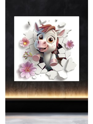 Lucena Metal Tablo Duvardaki Delik Koleksiyonu - At 2