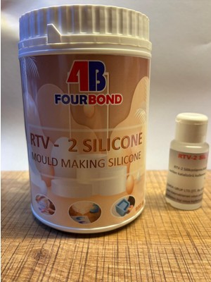 Emsa Ekonomik Rtv-2 Kalıp Silikonu 1000 gr Beyaz 24 Shore