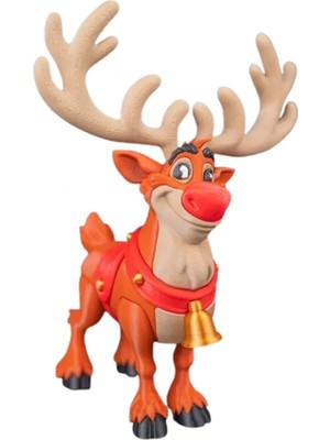 Eco Lounge Neşeli Geyik Figürü 23 cm – Masaüstü Yeni Yıl Dekorasyon Ürünü