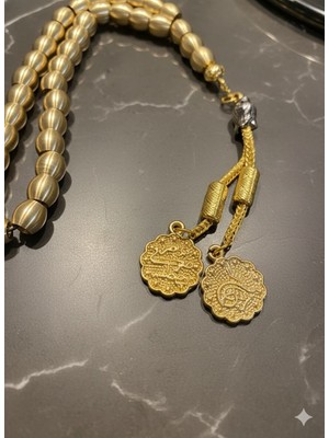 Atölye Asya Lüks Som Pirinç Tesbih 8 mm 7,5 mm