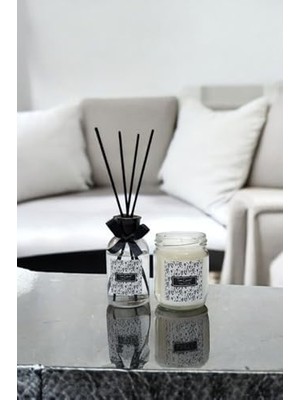 Aydenstore Vanilya Kokulu Kavanoz Mum ve 100 ml Oda Kokusu Seti