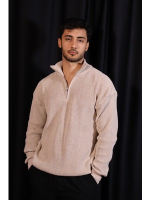 Merinsmoda Atlas Selanik Kazak Yarım Fermuar – Premıum