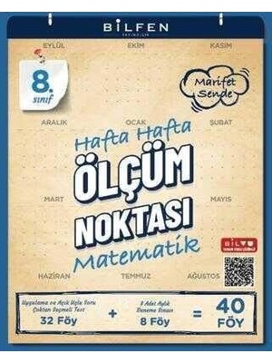 Aydenstore 8. Sınıf Matematik Hafta Hafta Ölçüm Noktası