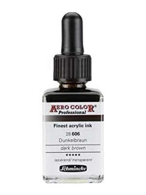 Aydenstore Aero Professional Akrilik Mürekkebi 28 ml 606 Dark Brown