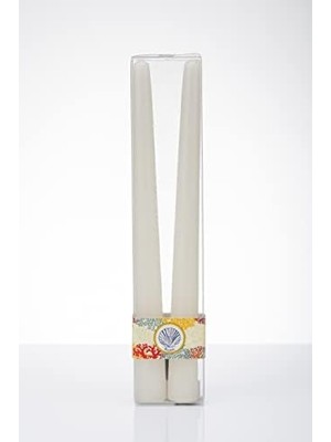 Aydenstore 2 Li Ekru Şamdan Mum