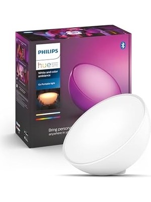 Aydenstore Hue Go V2 Taşınabilir Akıllı LED Masa Lambası, Bluetooth Özellikli, Beyaz ve Renkli