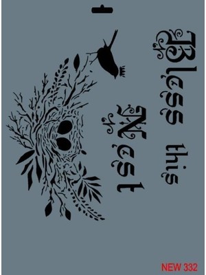 Pazarcan Rich New Seri N-332 Stencil 35X25 cm