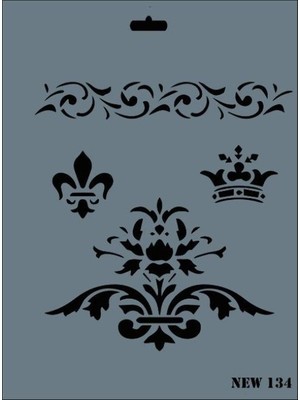 Pazarcan Rich New Seri N-134 Stencil 35X25 cm