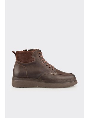 Elle Kahve Deri Erkek Günlük Bot