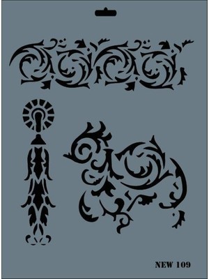 Pazarcan Rich New Seri N-109 Stencil 35X25 cm