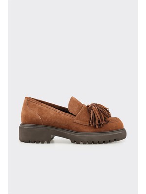 Elle Taba Deri Kadın Günlük Ayakkabı