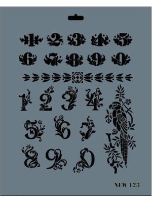 Pazarcan Rich New Seri N-123 Stencil 35X25 cm