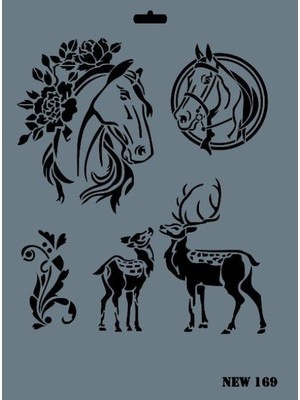 Pazarcan Rich New Seri N-169 Stencil 35X25 cm