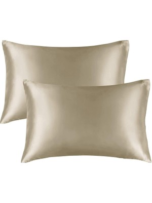 Aydenstore Yastık Kılıfı, Size, Kıvırcık Saçlar, Ipeksi Yapı (King (50X90), Bej)